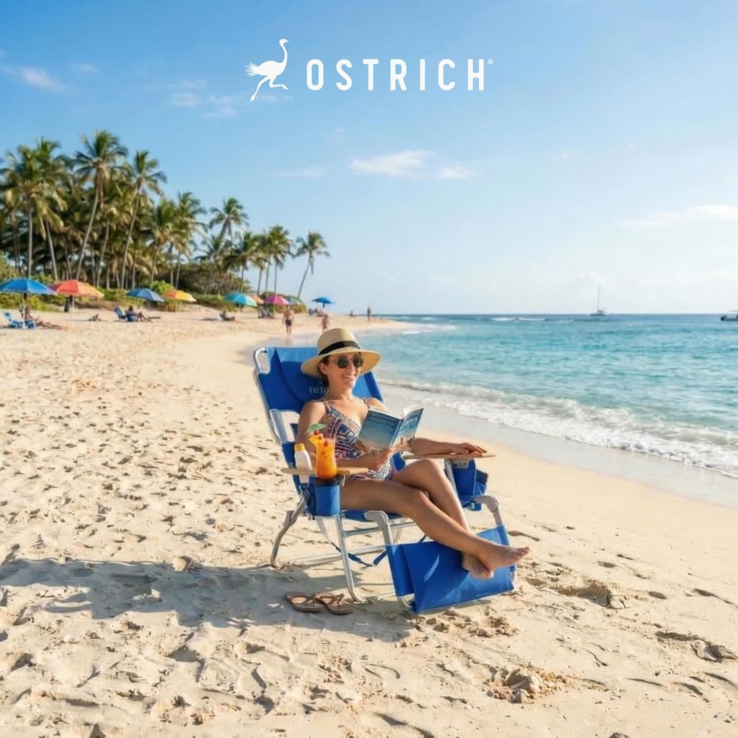 Ostrich Deluxe 3N1 Beach Lounge Chair thumbnail 2