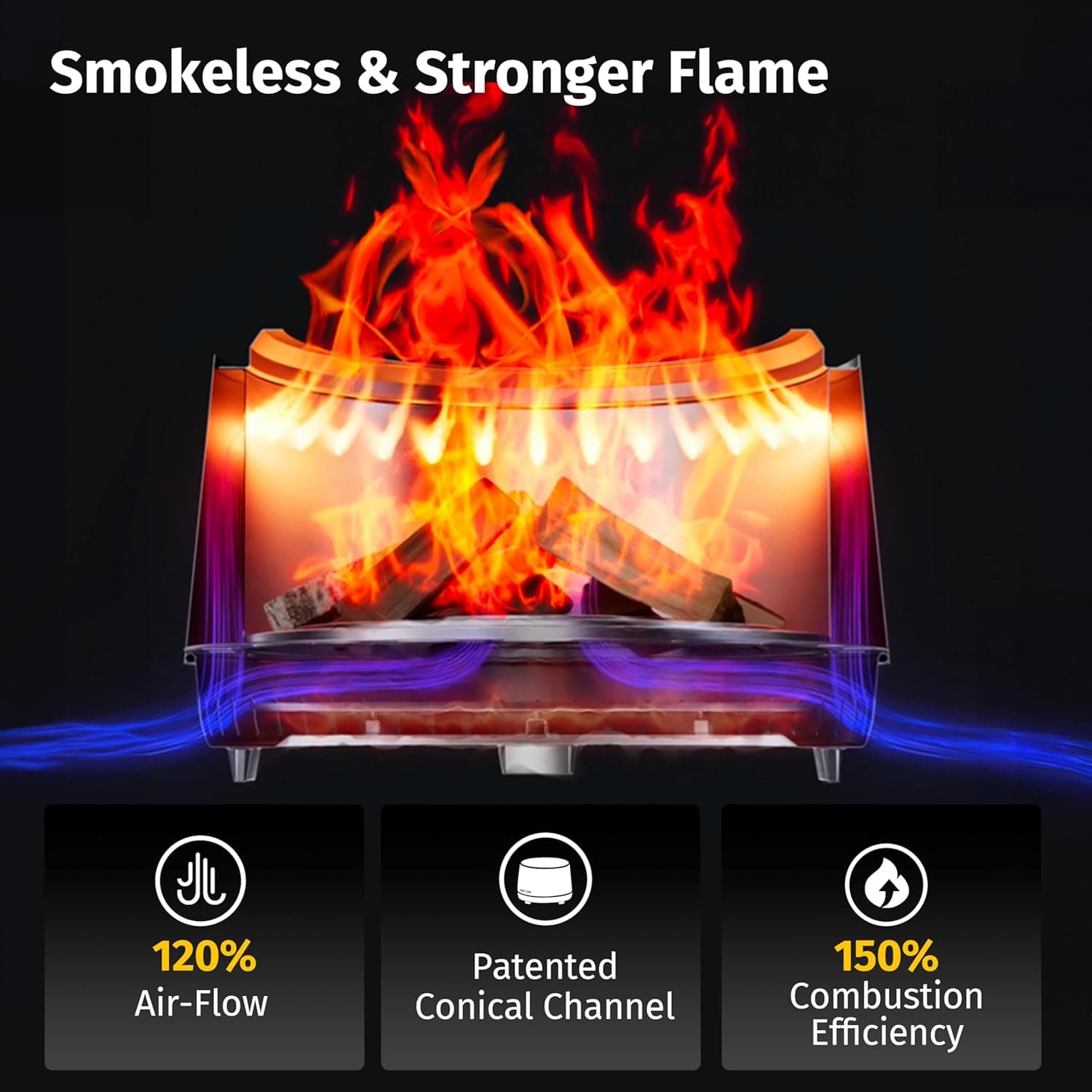 East Oak Fuoco 21-Inch Smokeless Fire Pit thumbnail 2