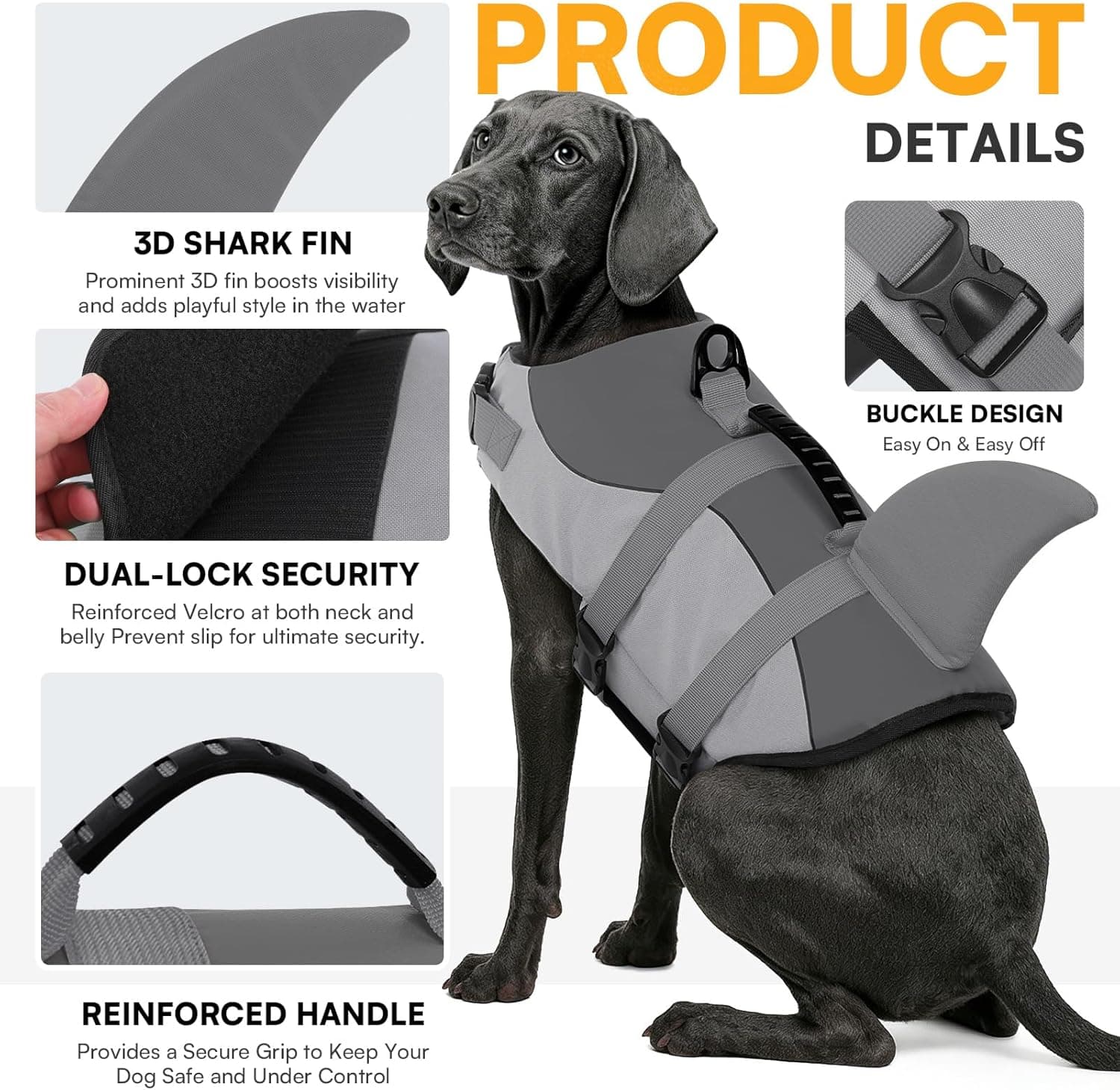 Queenmore Reflective Dog Life Jacket thumbnail 3