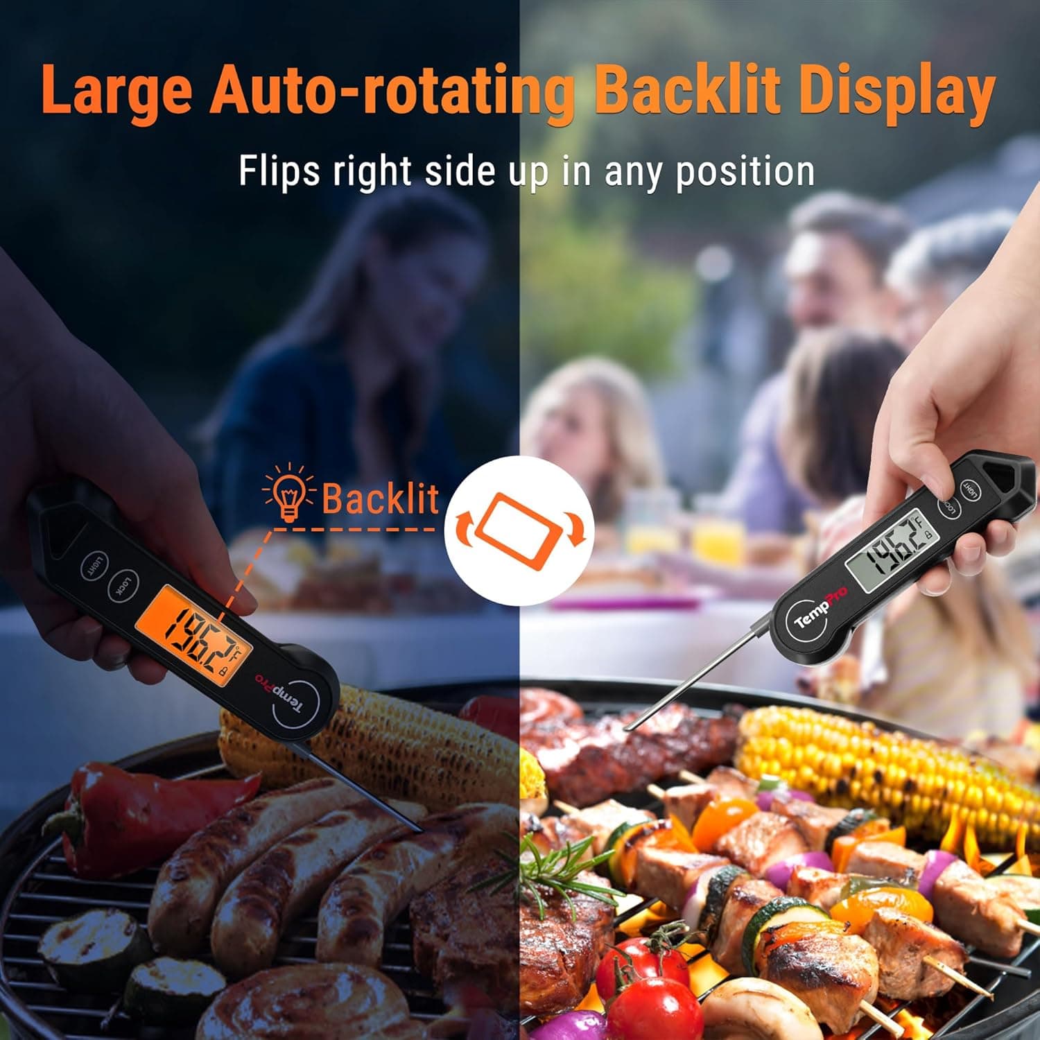 ThermoPro TP19H Waterproof Instant Read Thermometer thumbnail 3