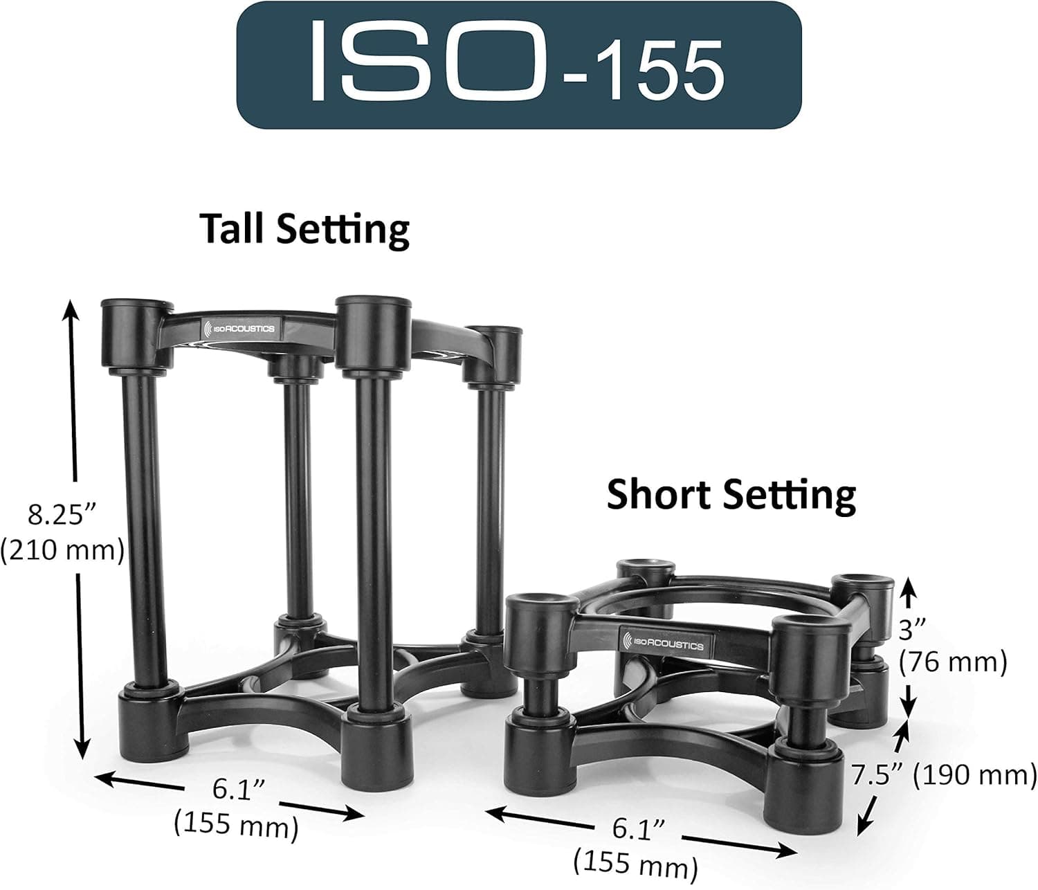 IsoAcoustics ISO-155 Studio Monitor Isolation Stands (Pair) thumbnail 3