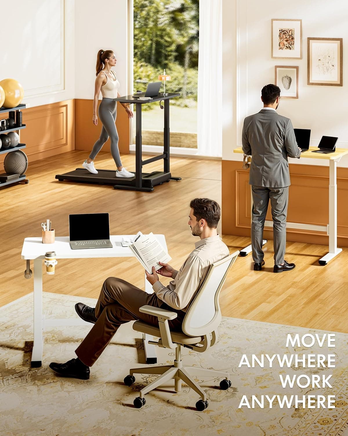 FlexiSpot EM7 Electric Standing Desk Converter thumbnail 4