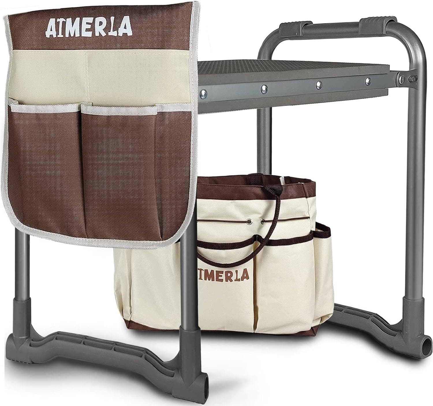 Aimerla Foldable Garden Kneeler Seat with Tool Bags - image 1