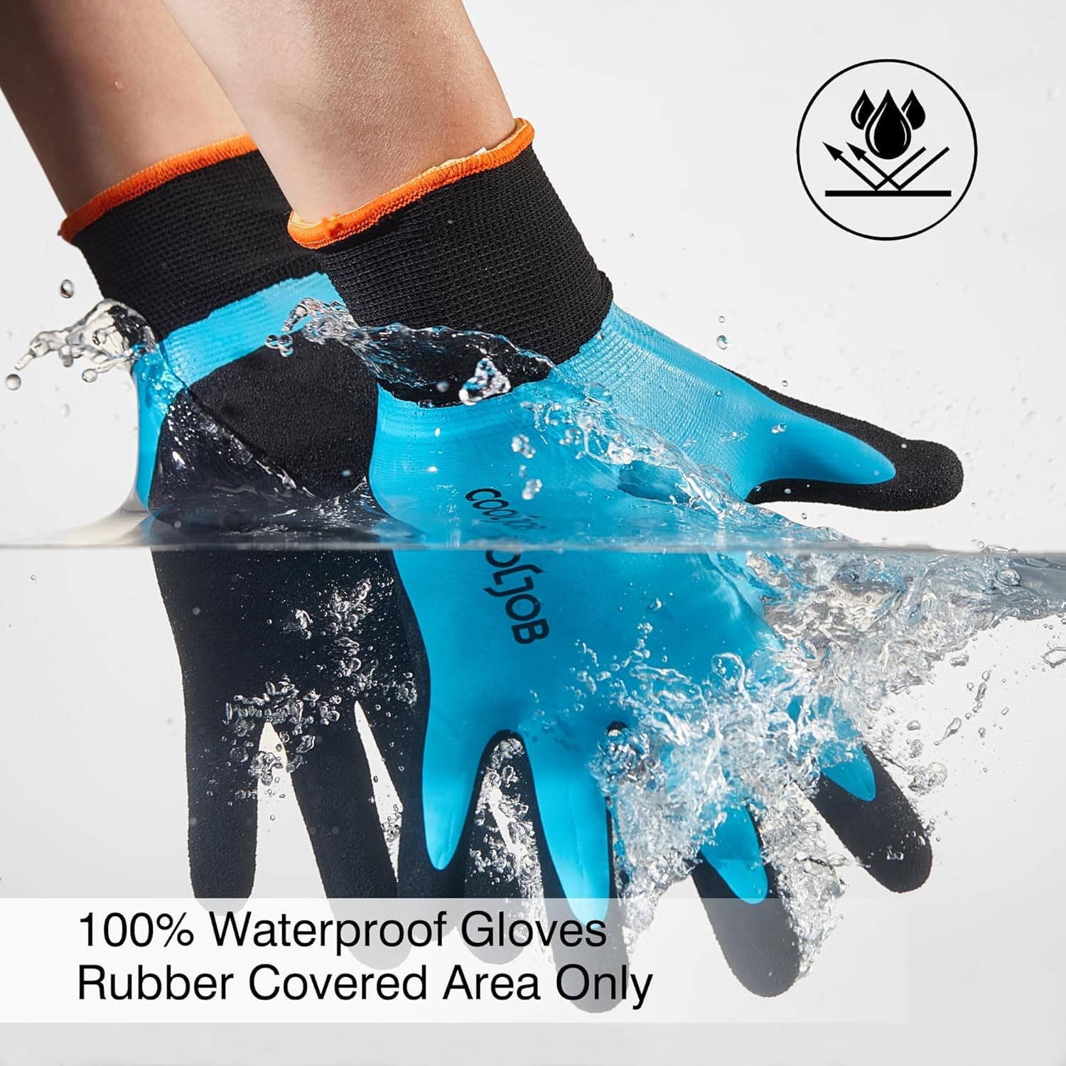 COOLJOB Waterproof Gardening Gloves with Grip thumbnail 3