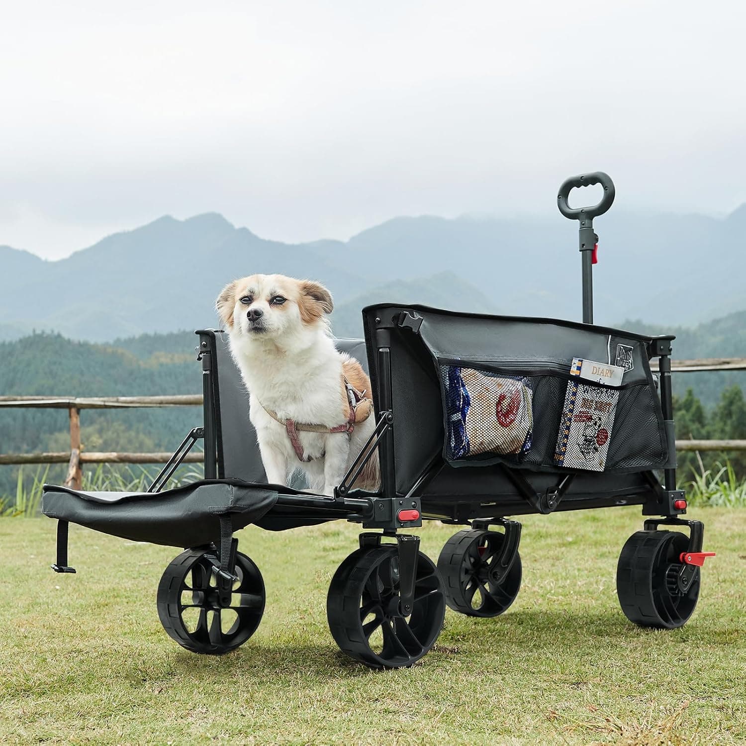Timber Ridge 47" Collapsible Beach Wagon with Tailgate thumbnail 2