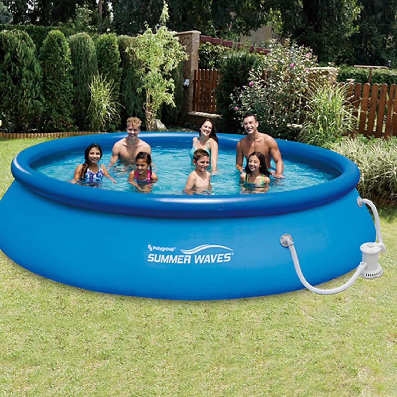 Summer Waves 15ft x 36in Quick Set Inflatable Pool with Filter Pump thumbnail 5