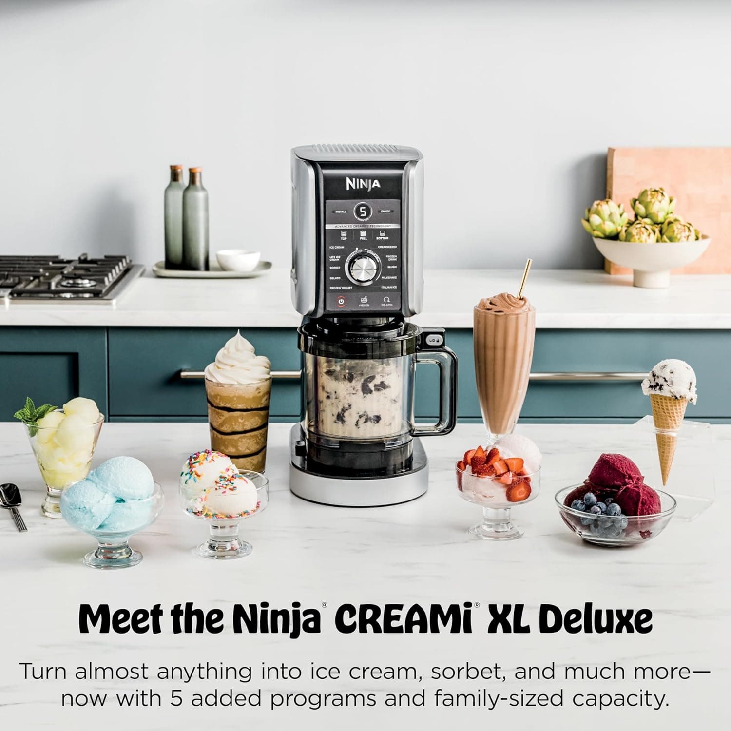 Ninja CREAMi Deluxe NC501 11-in-1 Ice Cream Maker thumbnail 2