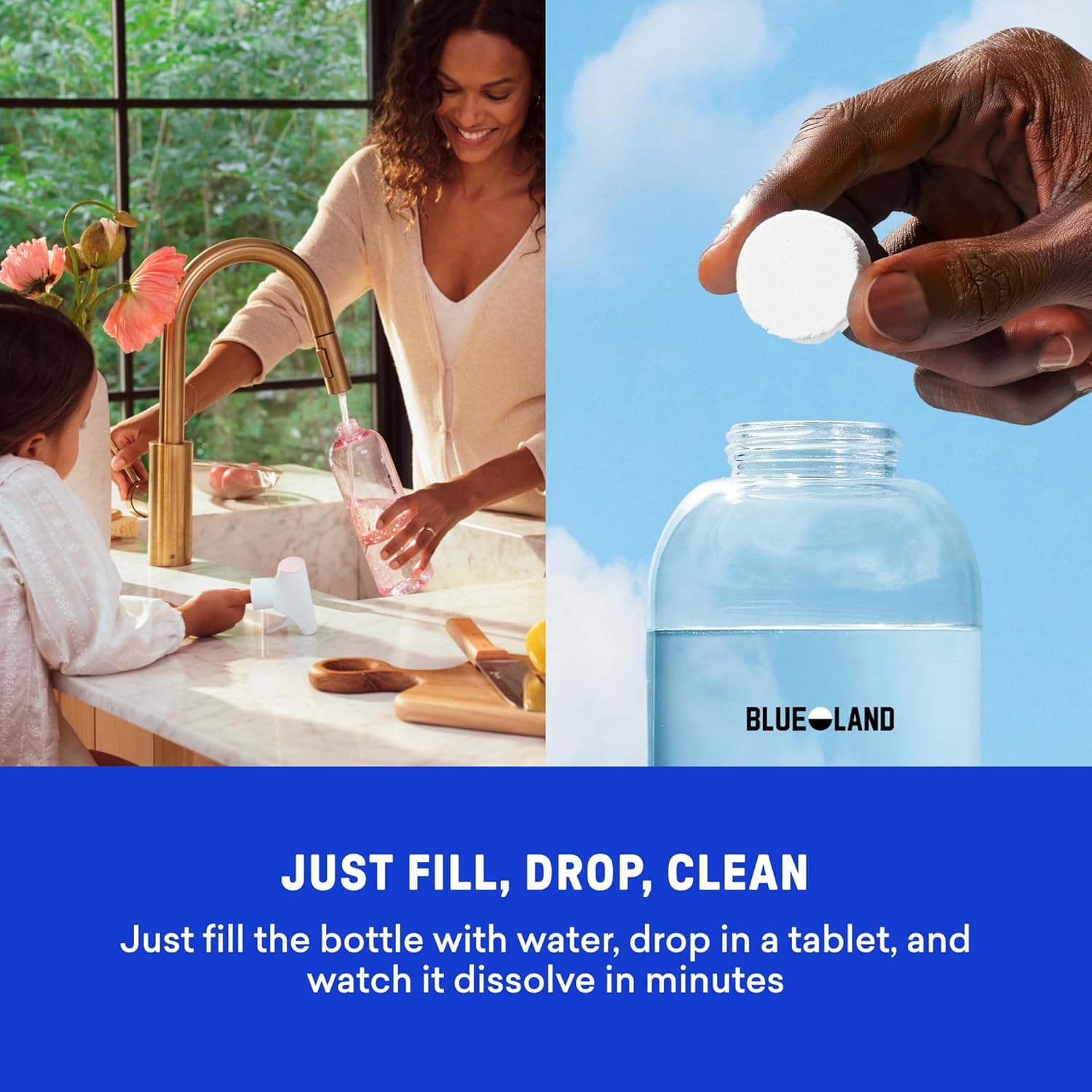 Blueland Clean Home Kit (3 Reusable Bottles + 3 Tablets) thumbnail 5