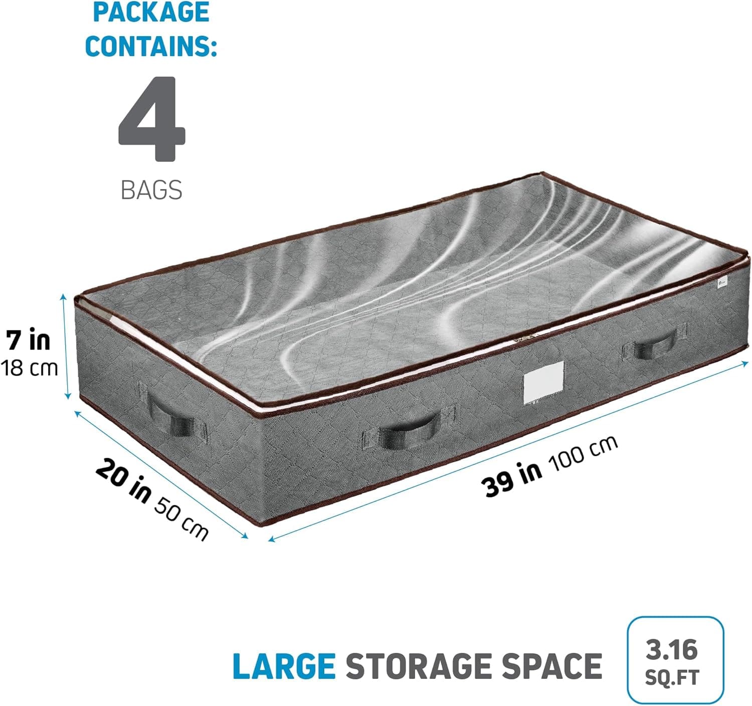 Zober Under-Bed Storage Containers (2-Pack) thumbnail 2