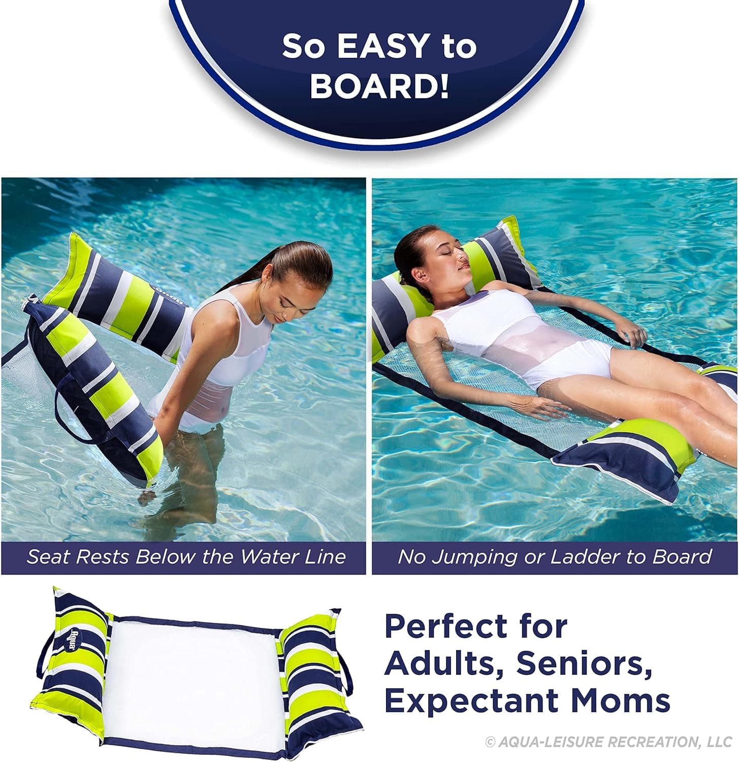 Aqua 4-in-1 Monterey Hammock Pool Float thumbnail 5