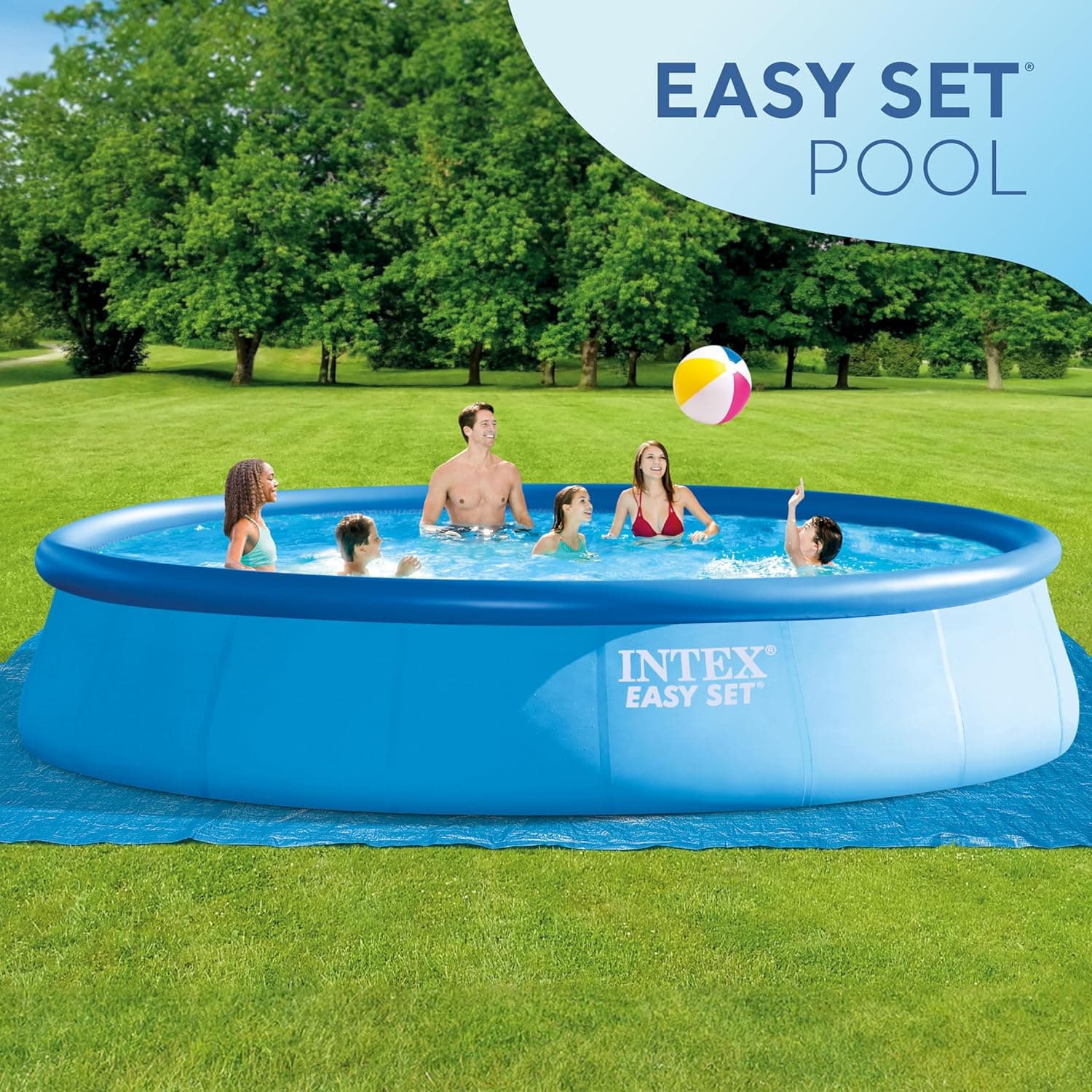 Intex 28157EH Easy Set 15ft x 33in Inflatable Pool Set thumbnail 3
