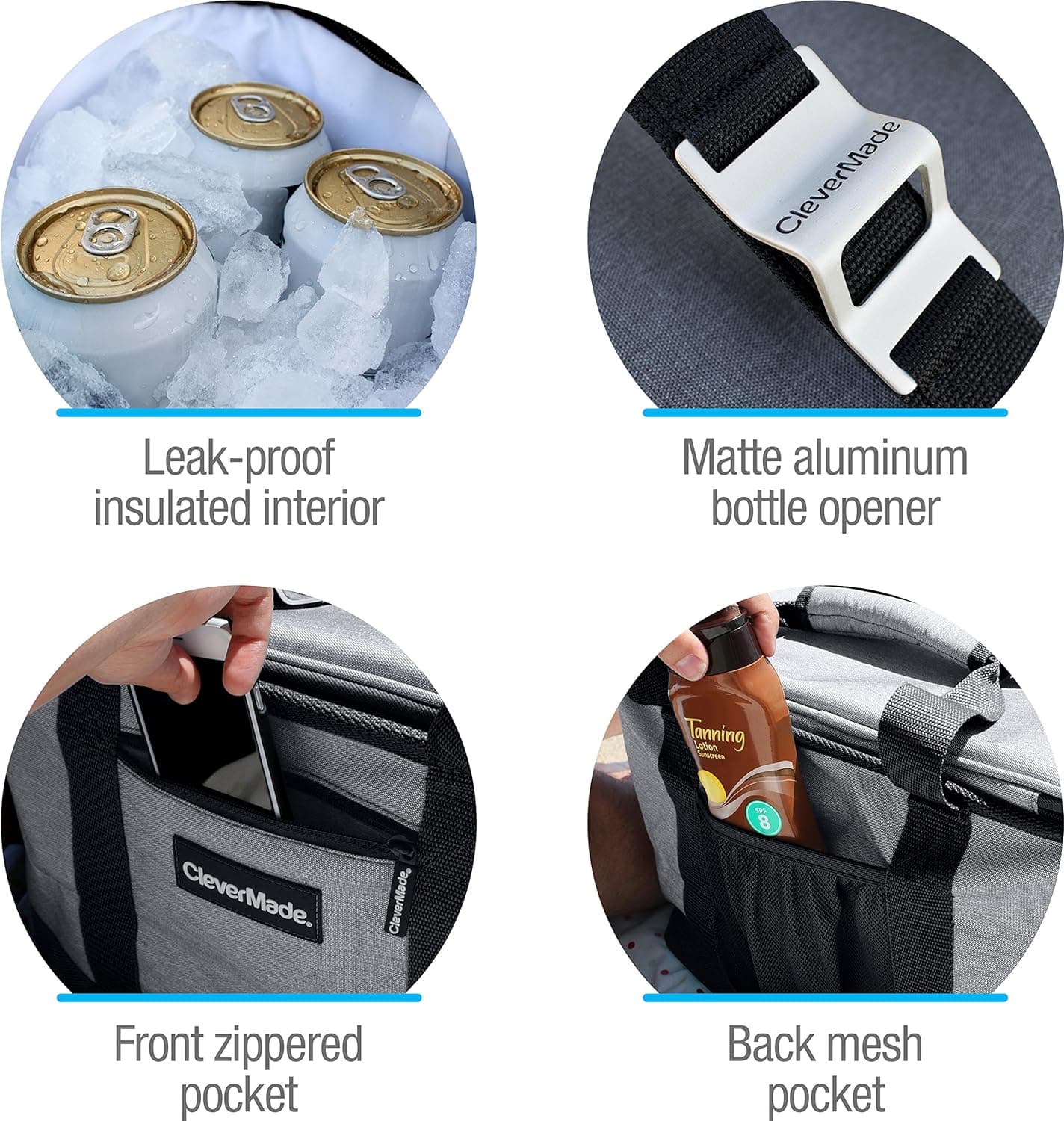 CleverMade SnapBasket 50-Can Collapsible Cooler thumbnail 3