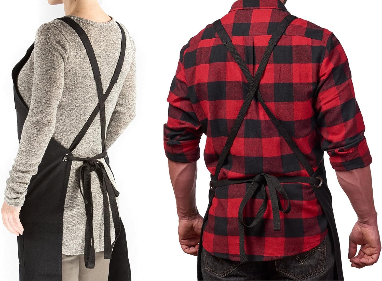 Hudson Durable Goods Heavy Duty Waxed Canvas Crossback Apron thumbnail 3