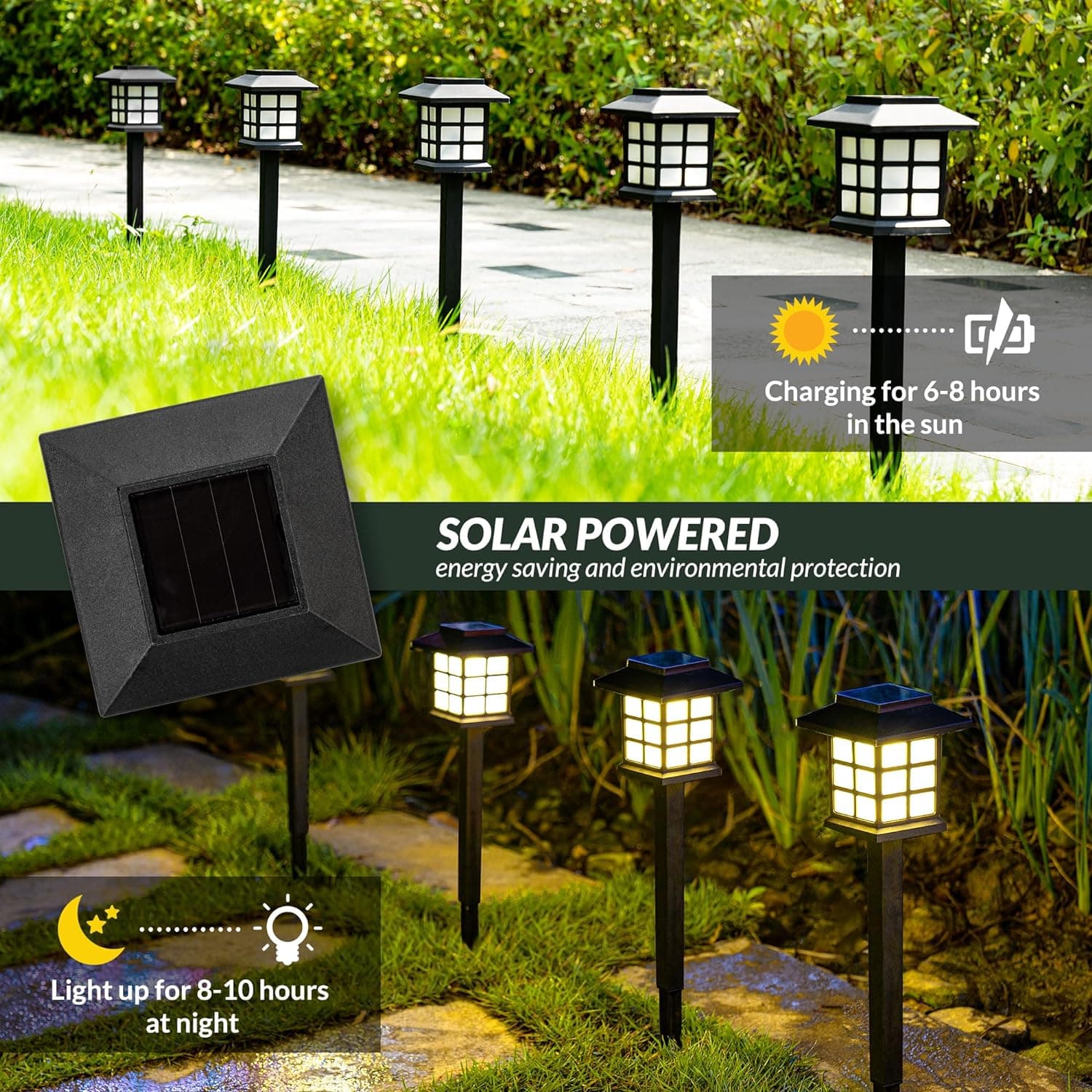 SOLPEX 12 Pack Solar Pathway Lights thumbnail 5