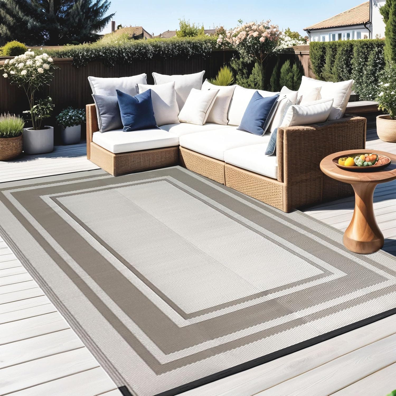 RURALITY Outdoor Rug 9x12 Waterproof for Patio thumbnail 5