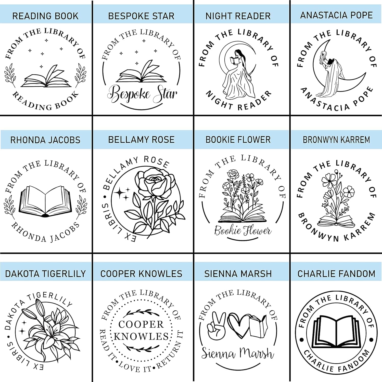 Book Embosser by StampBoss, Custom Made with Your Choice of Design thumbnail 3