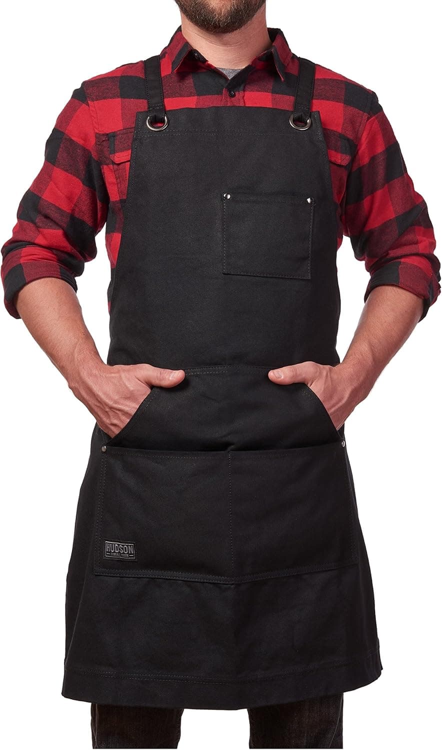 Hudson Durable Goods Heavy Duty Waxed Canvas Crossback Apron thumbnail 2