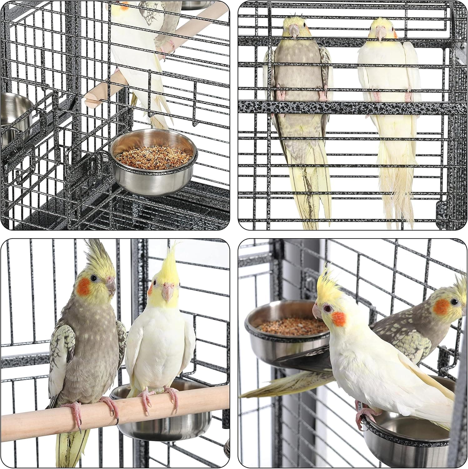 Yaheetech 63-Inch Open Play Top Extra Large Bird Cage thumbnail 4