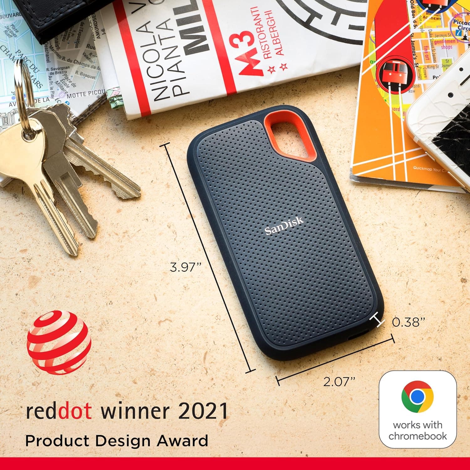 SanDisk Extreme Portable SSD V2 (1TB) thumbnail 2