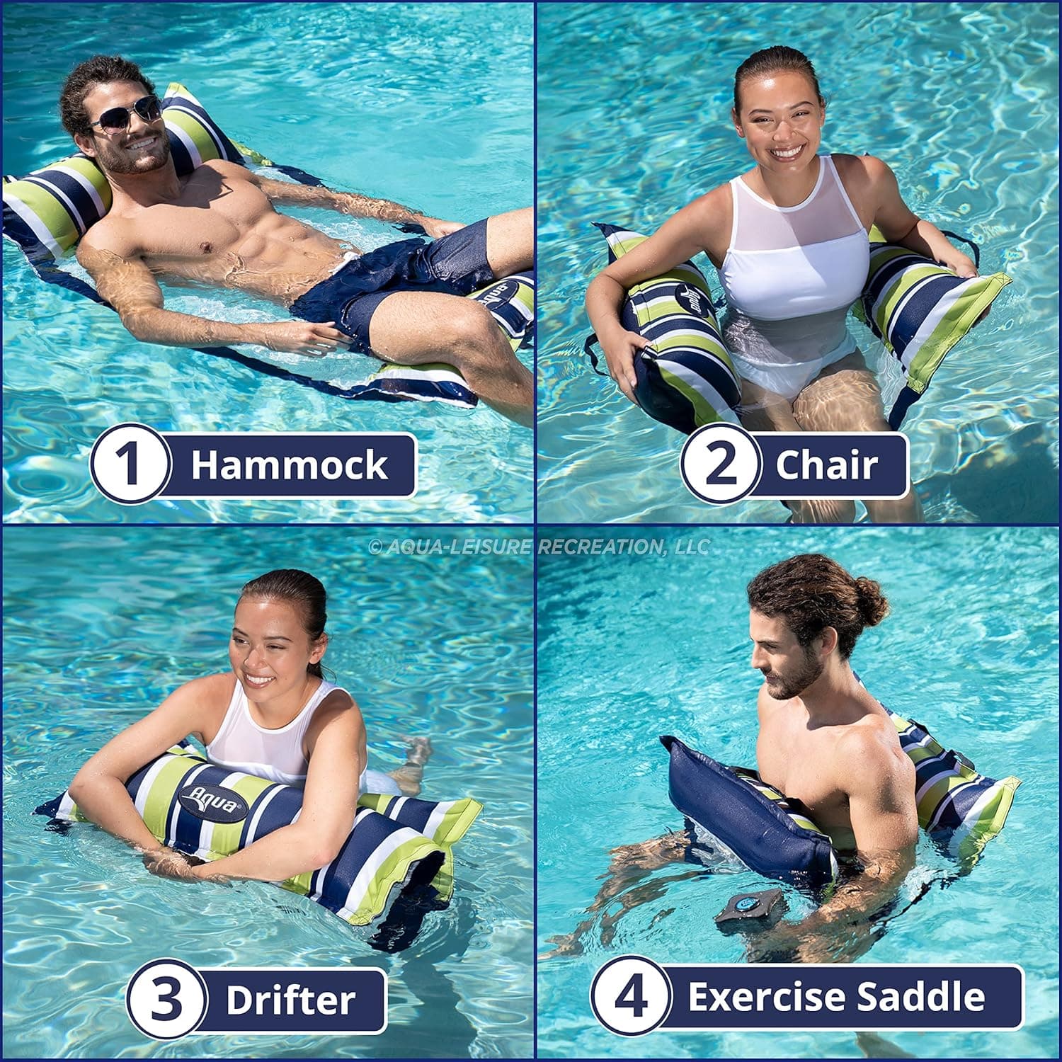 Aqua 4-in-1 Monterey Hammock Pool Float thumbnail 3