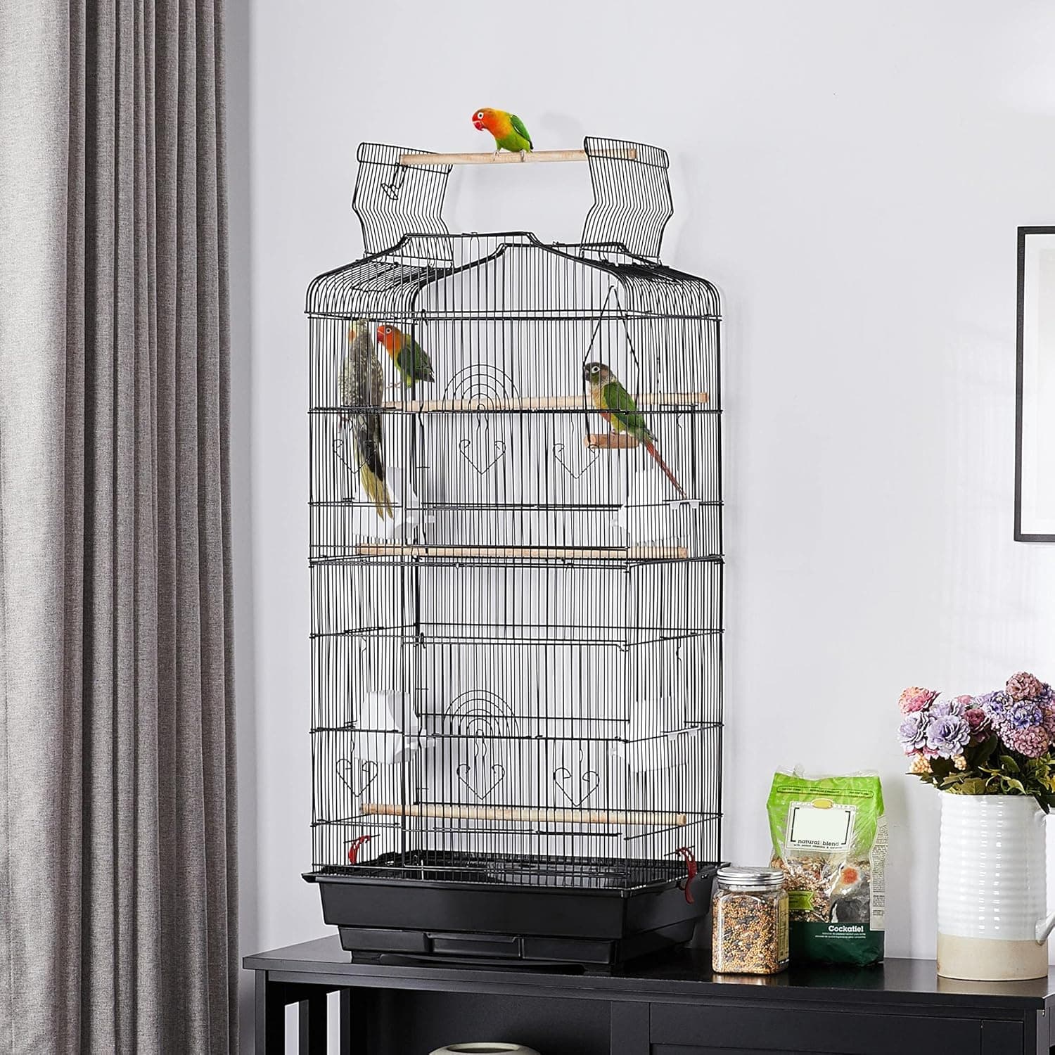 Yaheetech 41-Inch Open Top Medium Bird Cage thumbnail 2