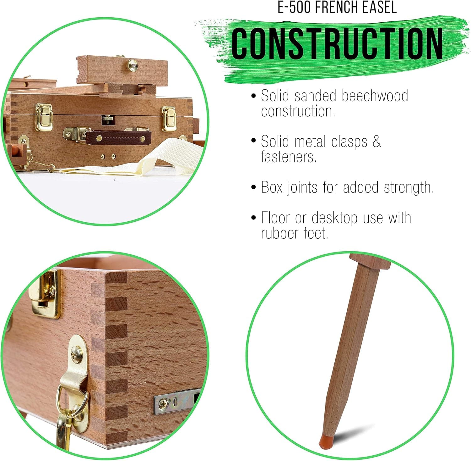 U.S. Art Supply Large Beechwood French Easel thumbnail 5