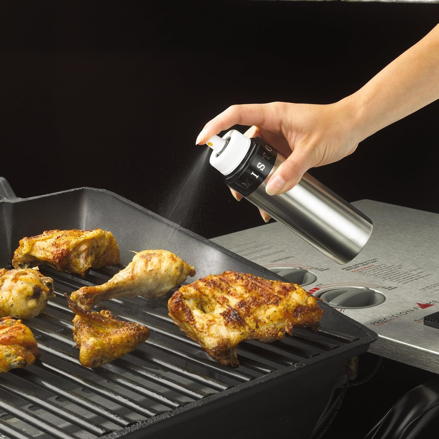 Misto Brushed Aluminum Oil Sprayer thumbnail 2