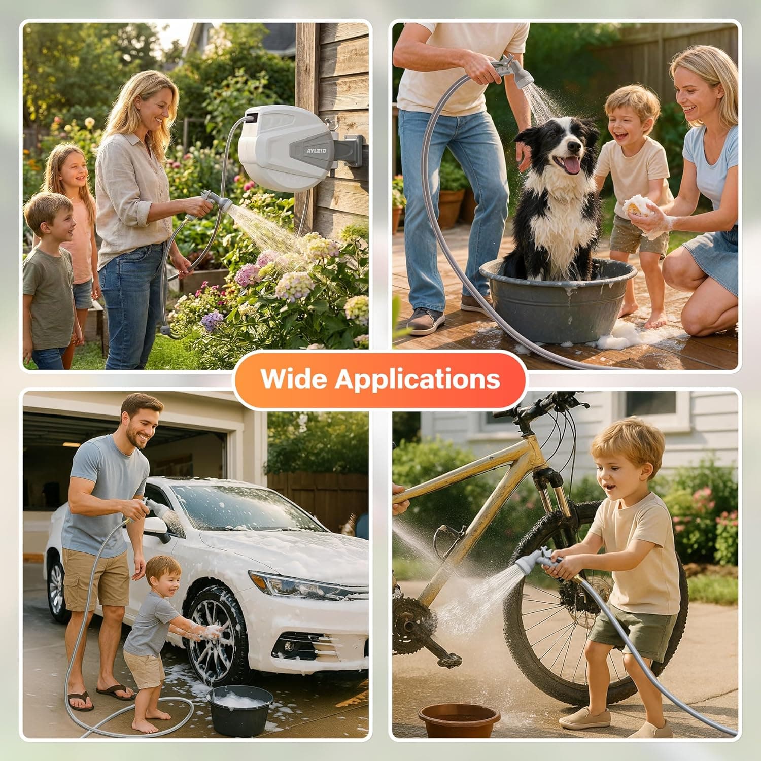 Ayleid Retractable Garden Hose Reel 1/2 in x 130 ft thumbnail 3