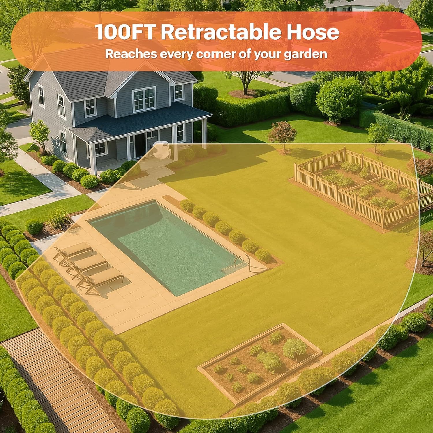 Ayleid Retractable Garden Hose Reel 1/2 in x 100 ft thumbnail 4