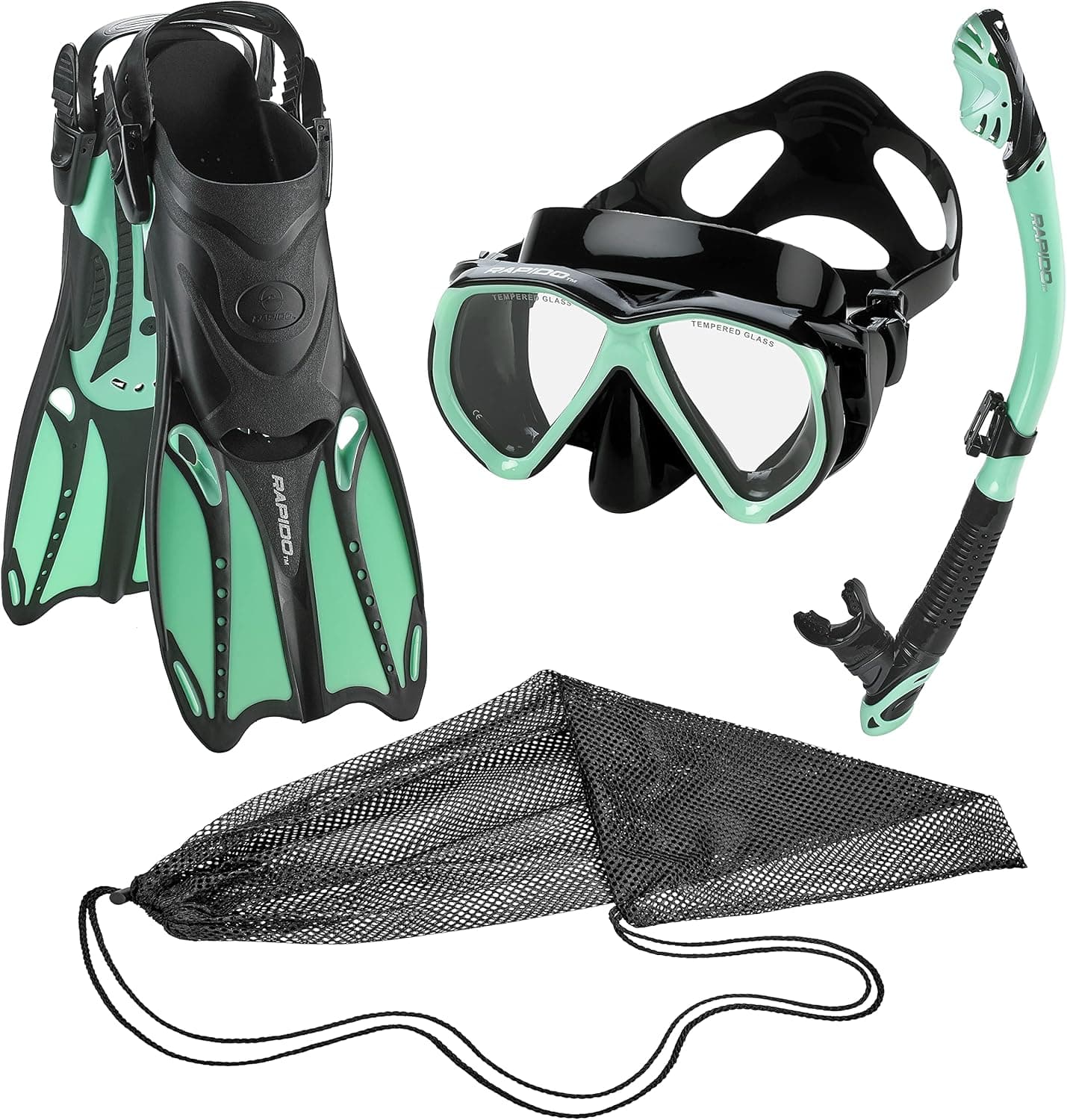 Phantom Aquatics Rapido Mask Fin Snorkel Set - image 1