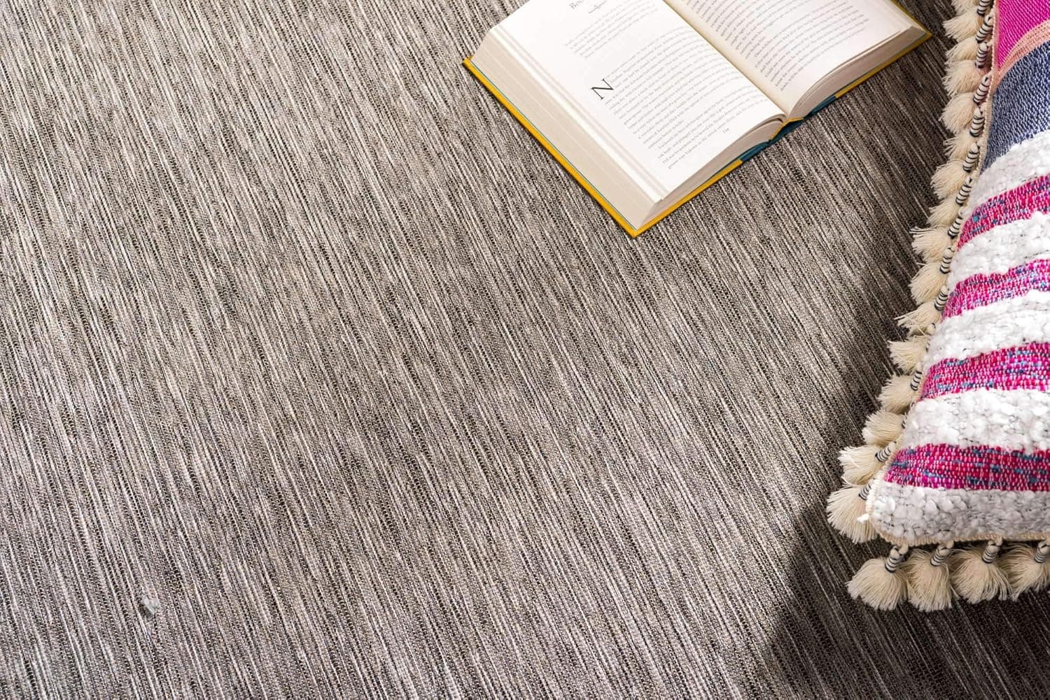 Unique Loom Outdoor Patio Collection Modern Flatweave Green Area Rug 5x8 thumbnail 5