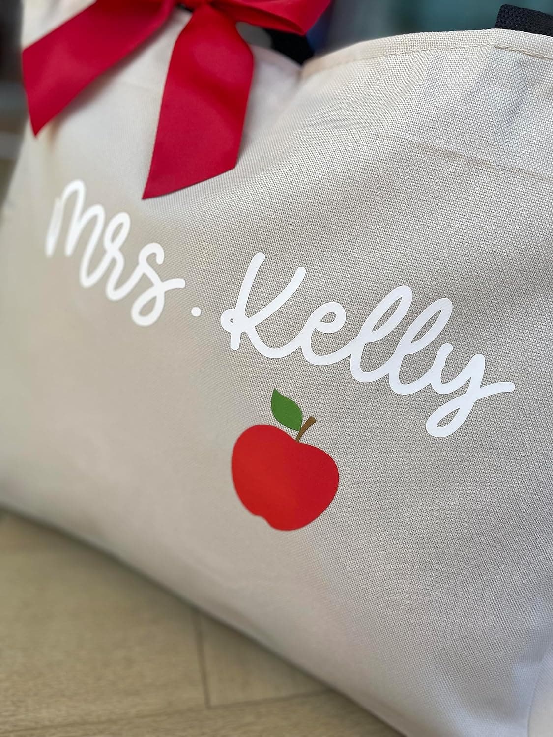 Up2ournecksinfabric Personalized Large Teacher Tote Bag thumbnail 4