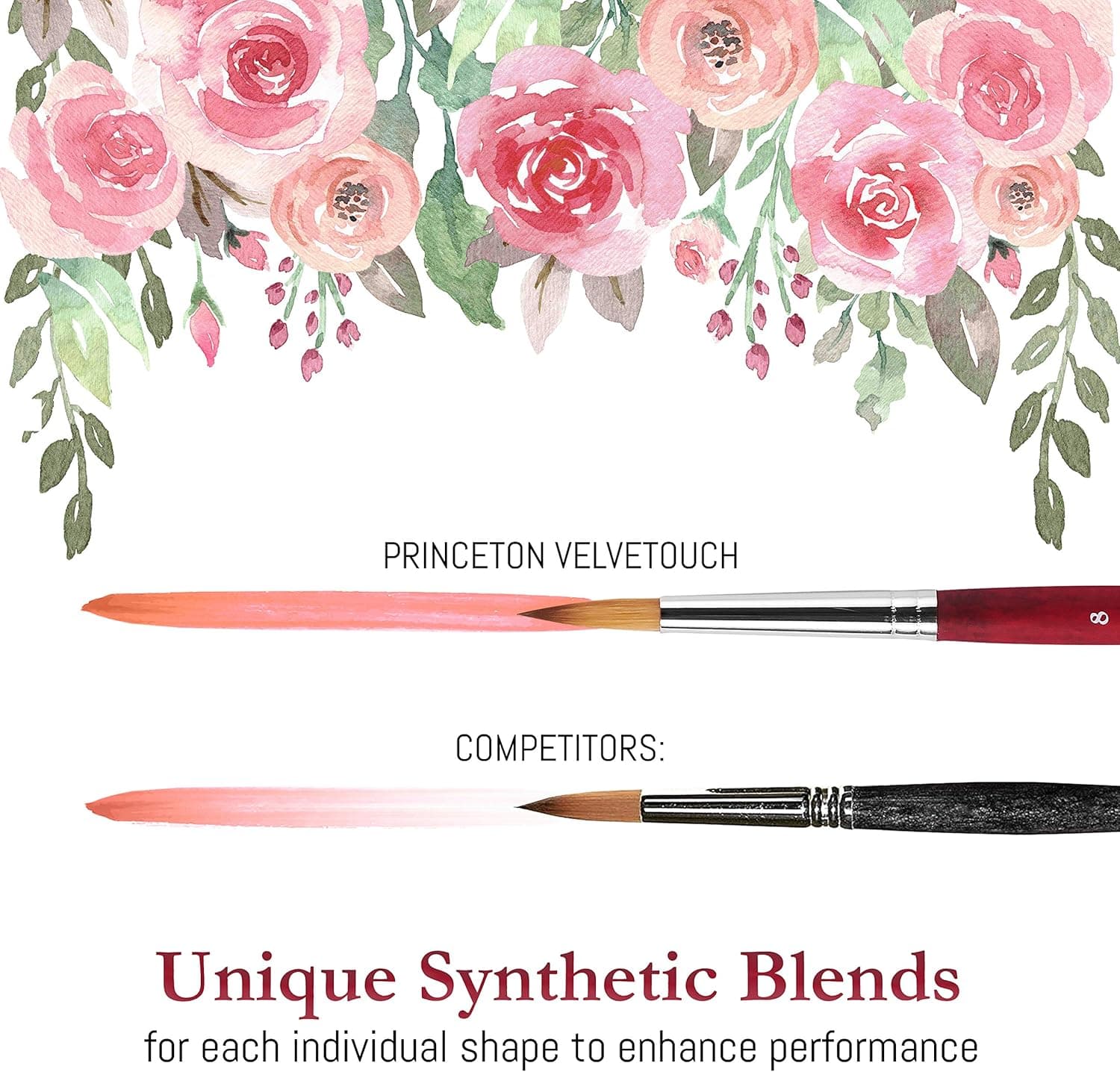 Princeton Velvetouch Series 3950 Professional 5-Piece Brush Set thumbnail 4