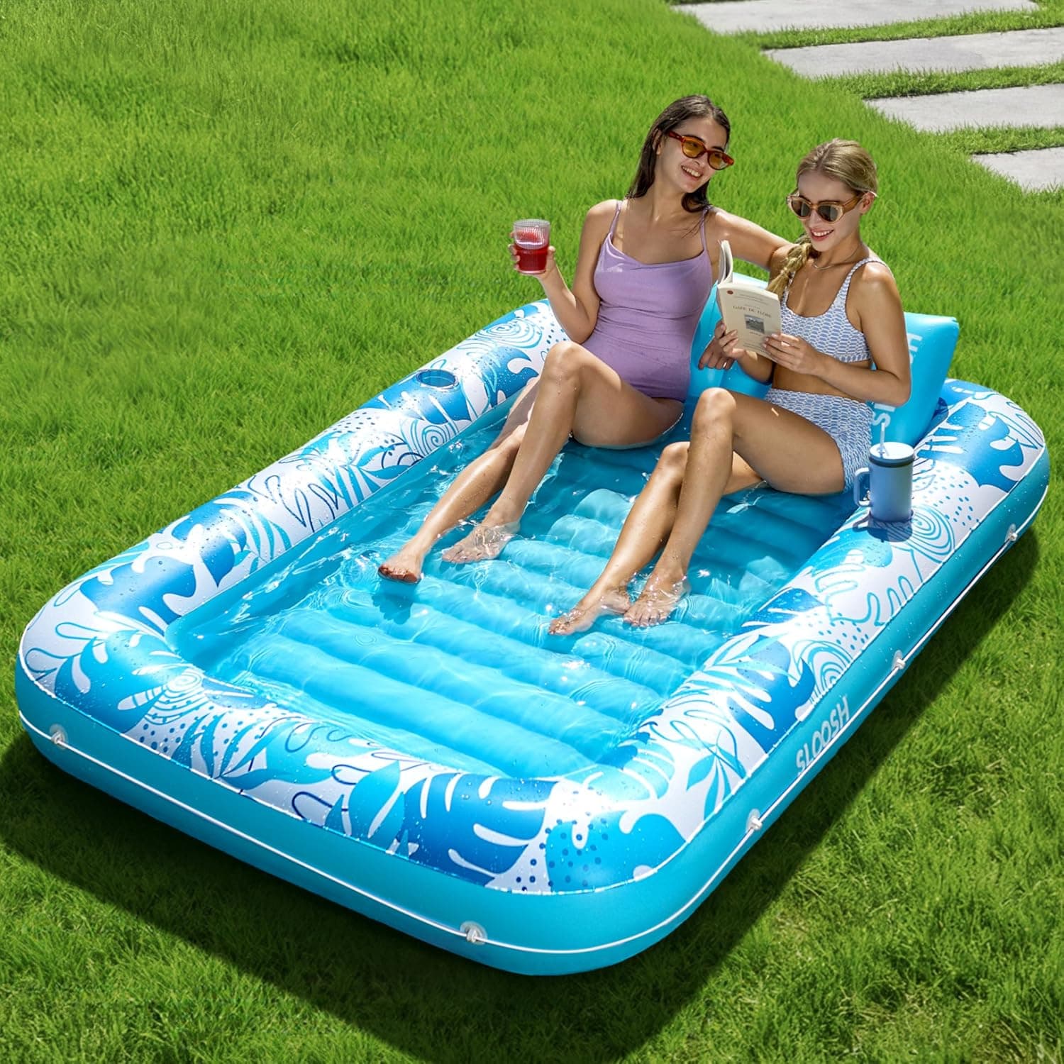 SLOOSH XL Inflatable Tanning Pool Lounger - image 1