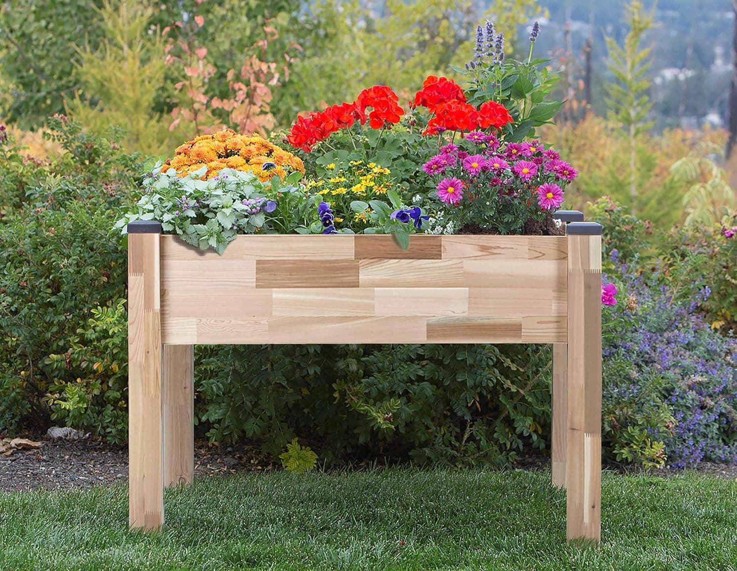 CedarCraft Elevated Cedar Planter (23" x 49" x 30") thumbnail 4