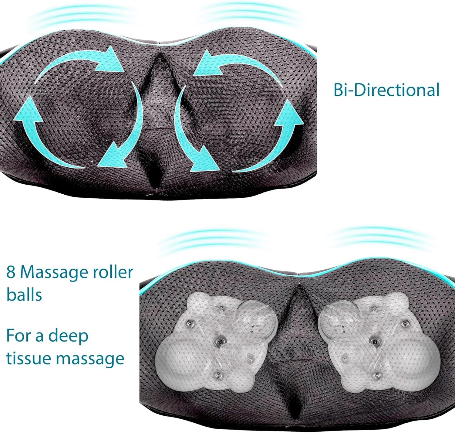 InvoSpa Shiatsu Neck and Back Massager with Heat thumbnail 3