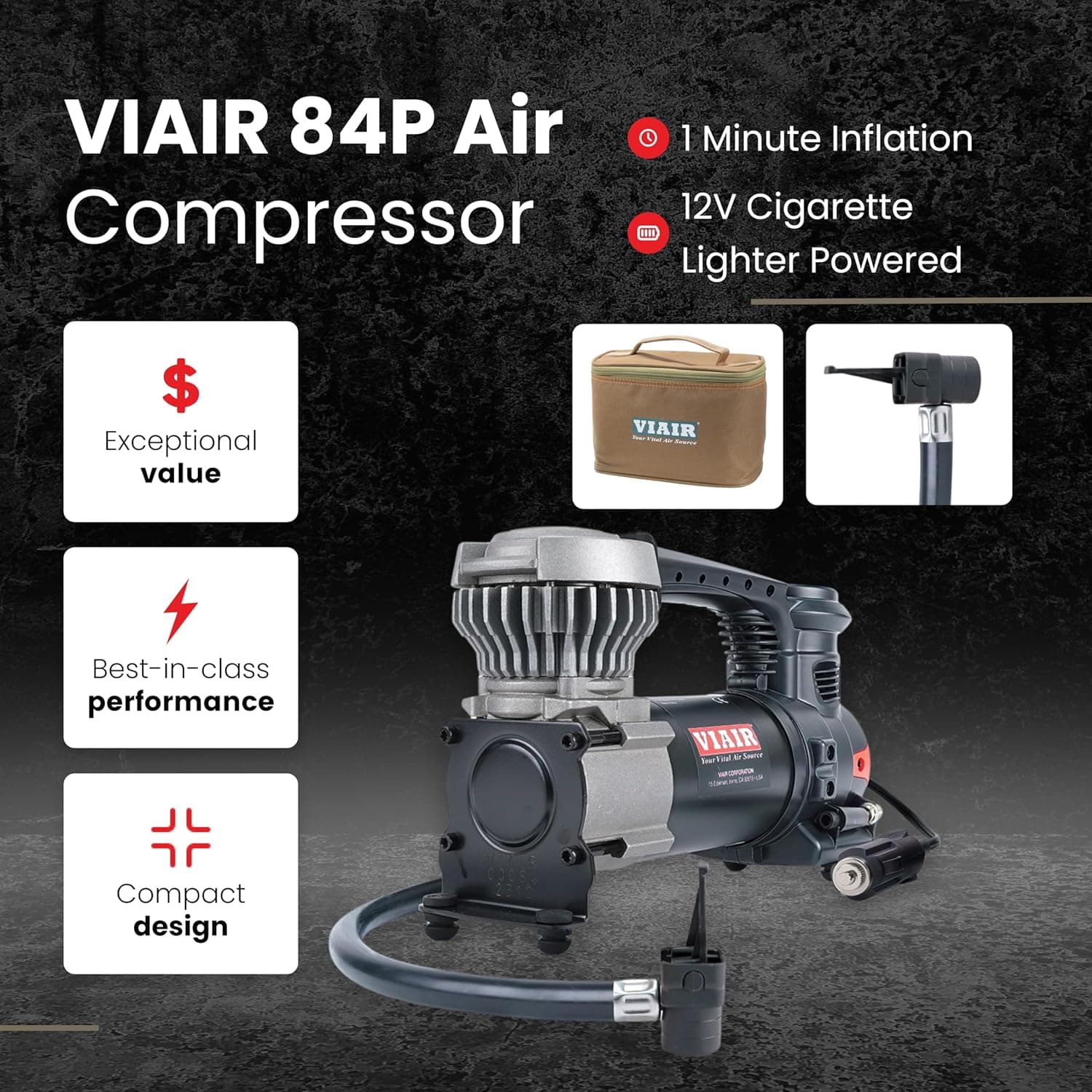 VIAIR 84P Portable Air Compressor thumbnail 2