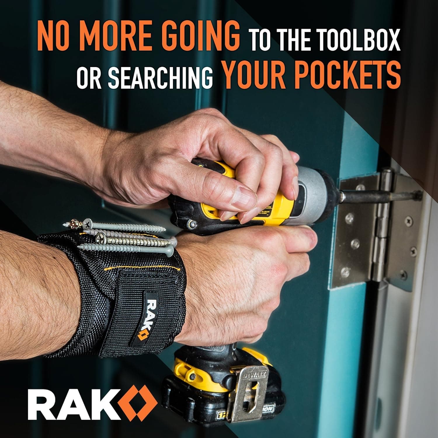 RAK Magnetic Wristband for Holding Screws, Nails, and Drill Bits thumbnail 2