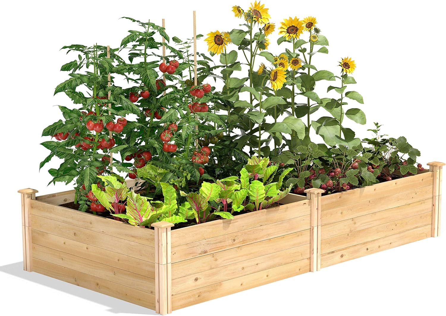 Greenes Fence Premium Cedar Raised Garden Bed (4x8x17.5") - image 1