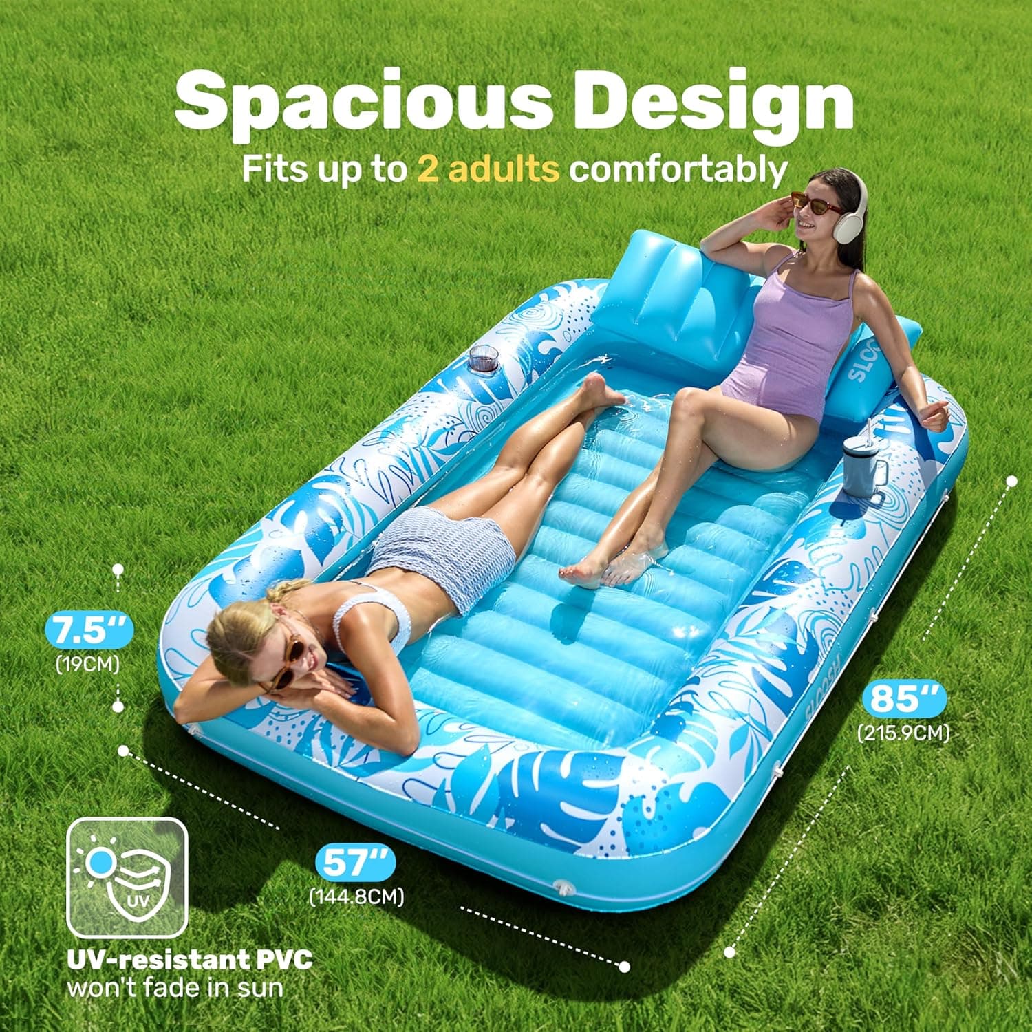 SLOOSH XL Inflatable Tanning Pool Lounger thumbnail 2