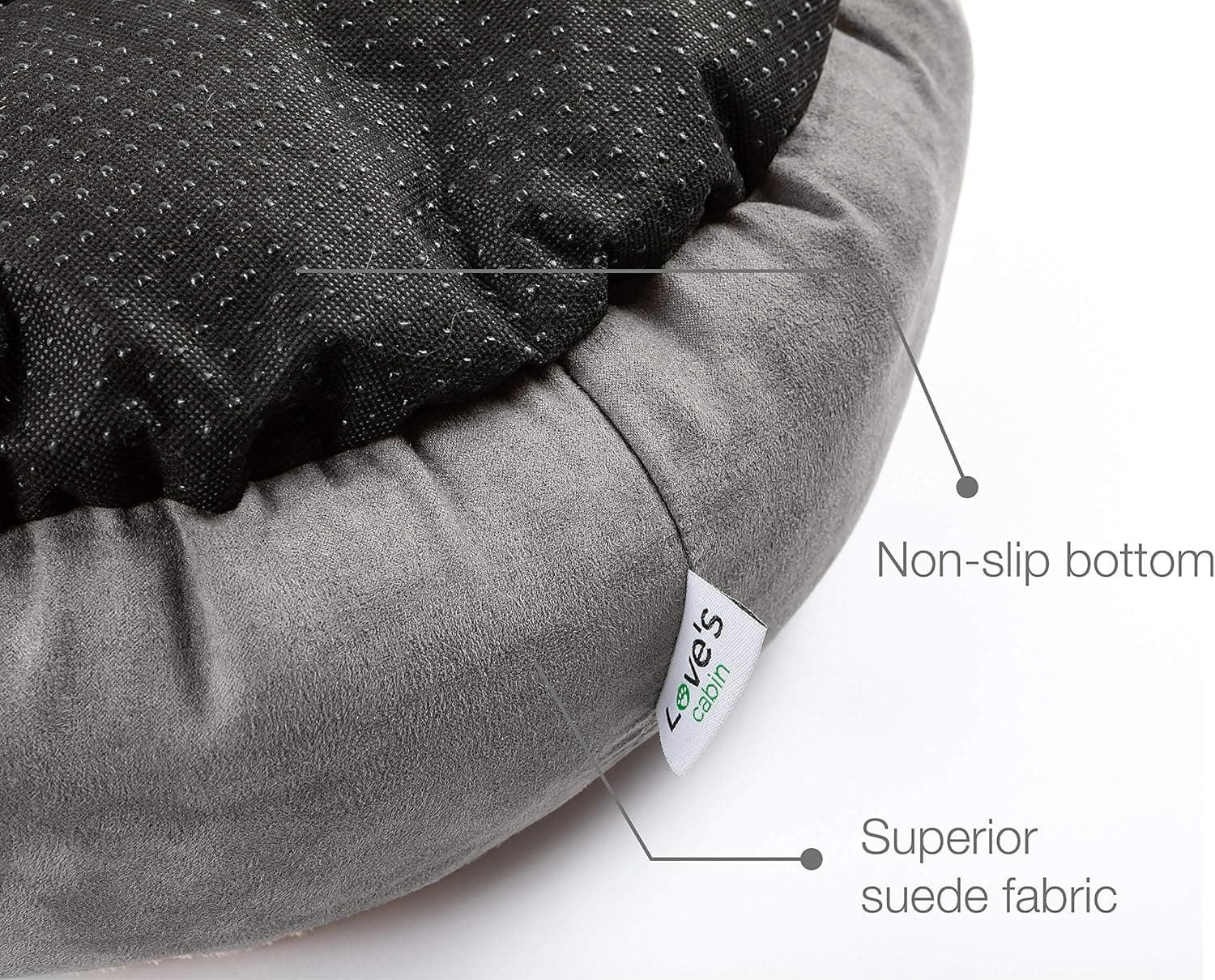 Love's Cabin Round Donut Cat Cushion Bed thumbnail 5