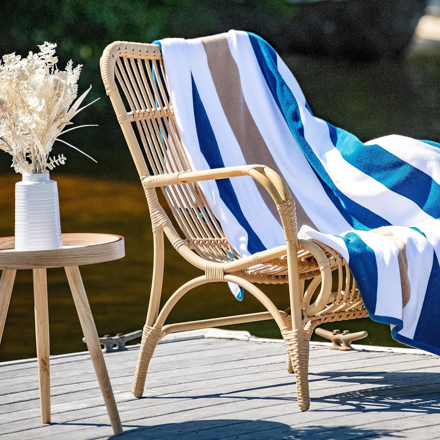 Laguna Beach Textile Co. Striped Cabana Beach Towel thumbnail 4