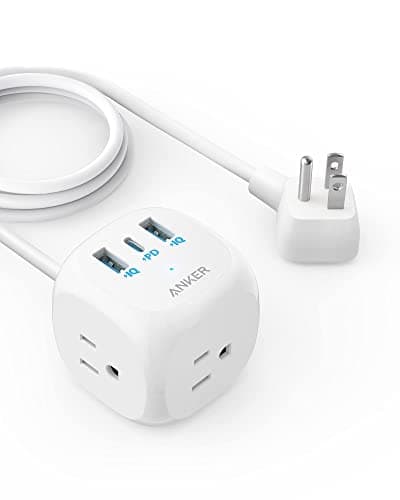Anker 321 Power Strip (Flat Plug, 6 Outlets, 3 USB, 5ft) - image 1