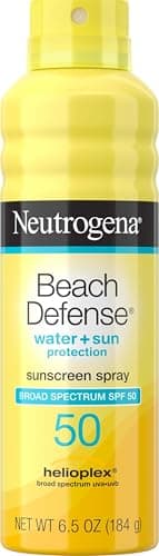 Neutrogena Beach Defense Sunscreen Spray, SPF 50, 6.5 oz