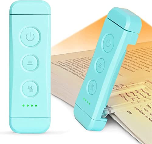 Glocusent USB Rechargeable Book Light, Portable Clip - image 1