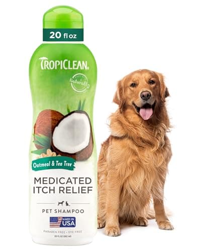 TropiClean Oatmeal & Tea Tree Medicated Dog Shampoo - image 1