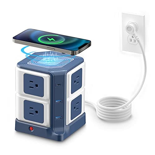 Bestek 8-Outlet Surge Protector Power Strip (2 USB, 6ft) - image 1