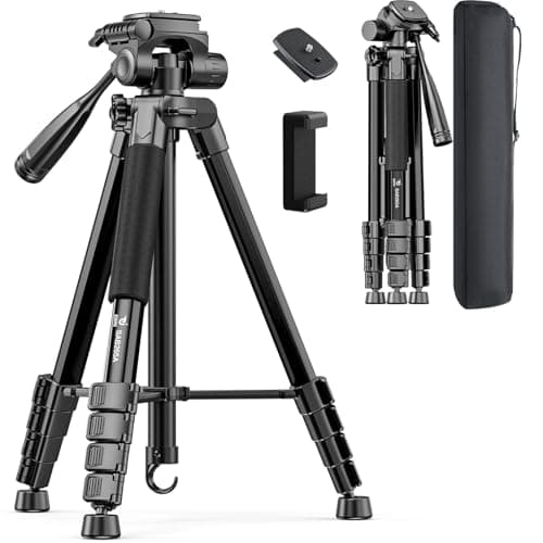 JOBFRI 73" Camera Tripod for Camera and Phone