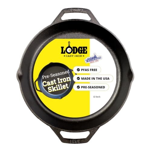 Lodge Pre-Seasoned Cast Iron Dual Handle Pan