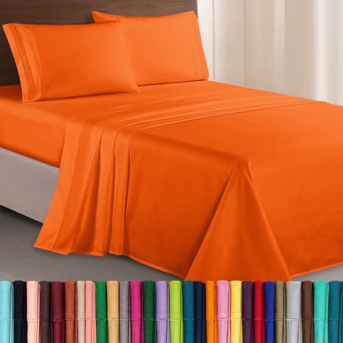 Elegant Comfort Luxurious 1500 Premium Hotel Quality Microfiber Three Line Embroidered Softest 4